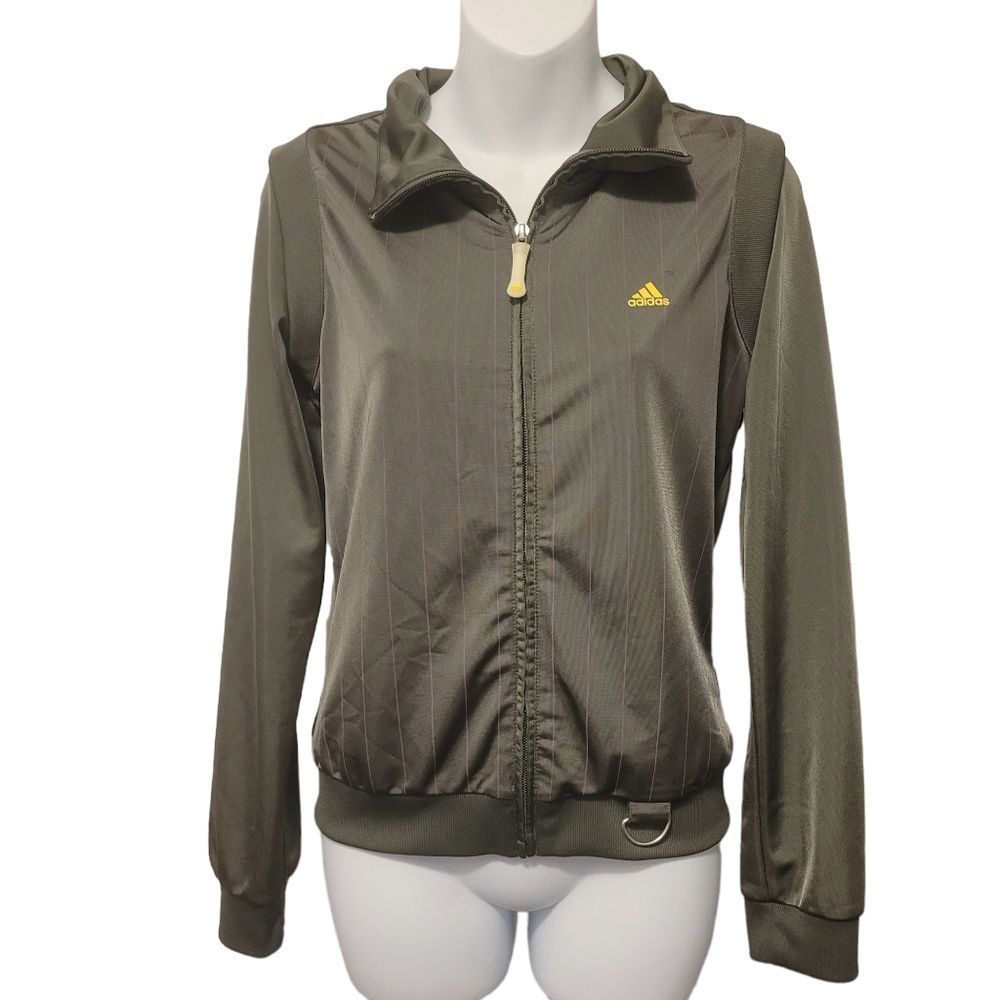 Vintage, Retro Adidas Grey Track Jacket